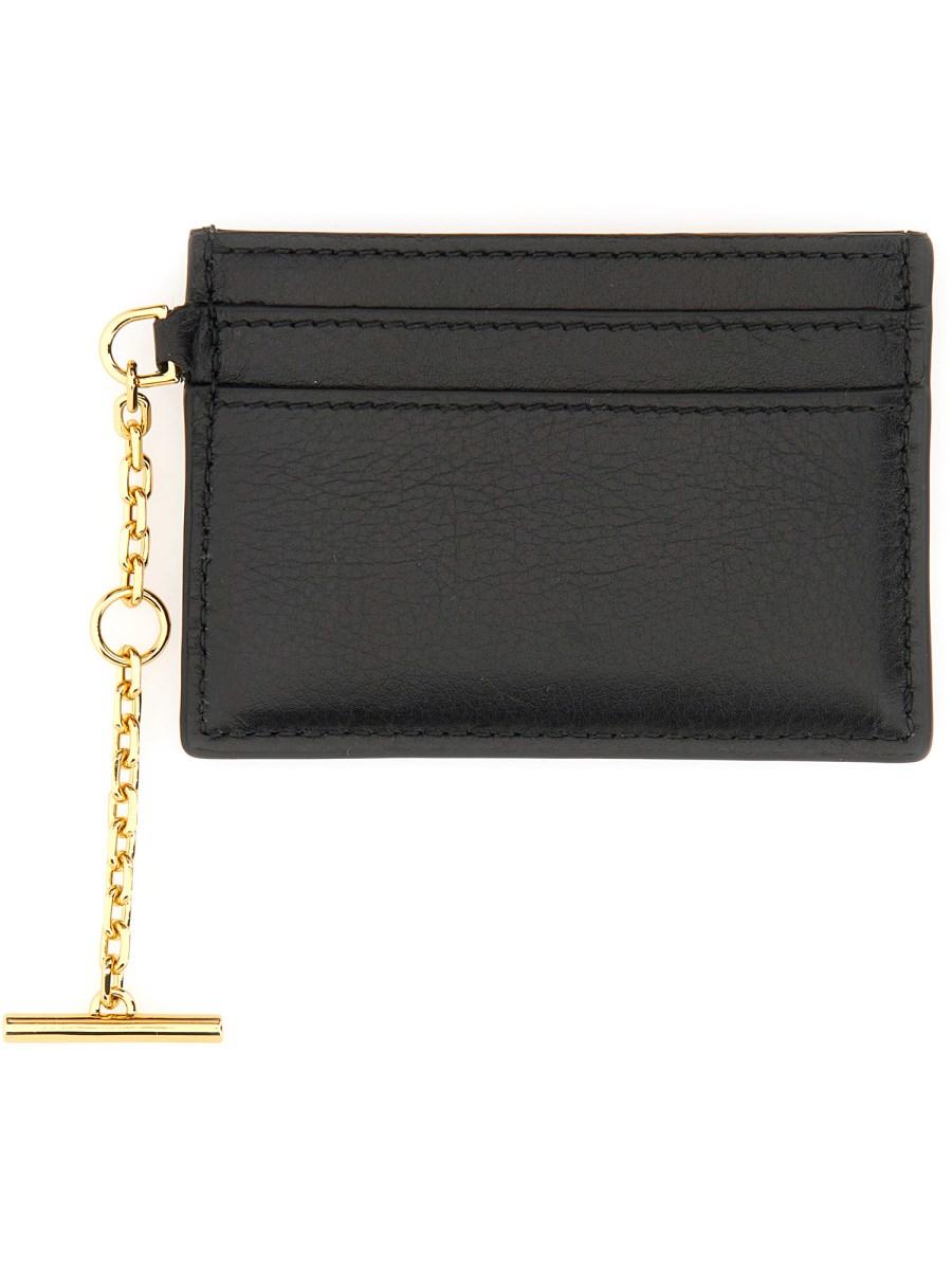 ALEXANDER McQUEEN PORTACARTE SLING IN PELLE Italy