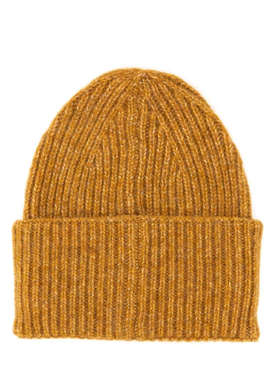 AMISH CAPPELLO BEANIE IN MISTO LANA CON LOGO Spedizione gratuita
