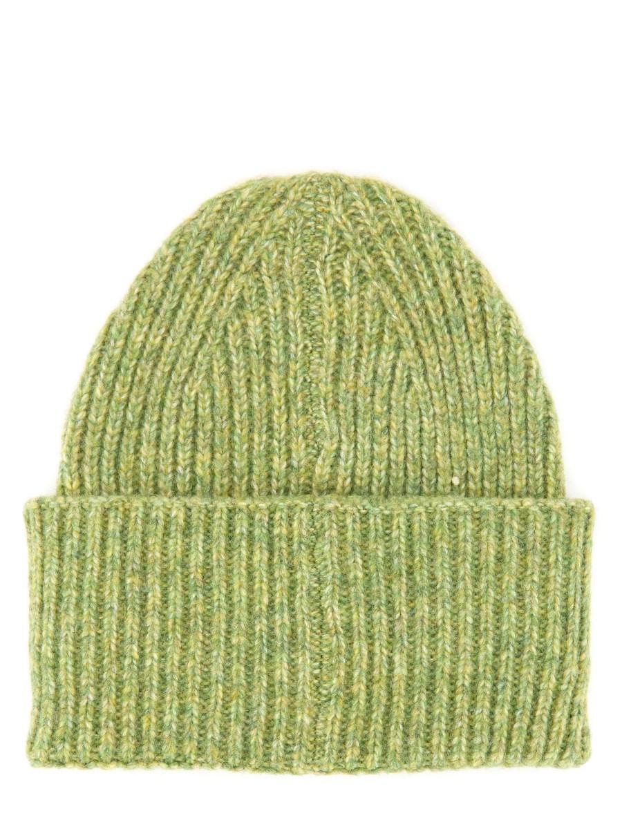 AMISH CAPPELLO BEANIE IN MISTO LANA CON LOGO Negozio online di fabbrica