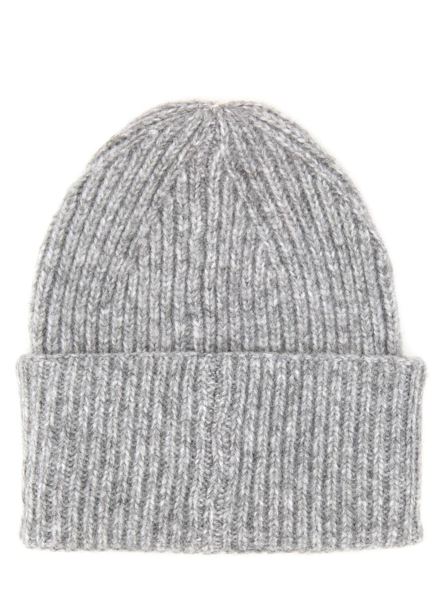 AMISH CAPPELLO BEANIE IN MISTO LANA CON LOGO Prezzo di fabbrica