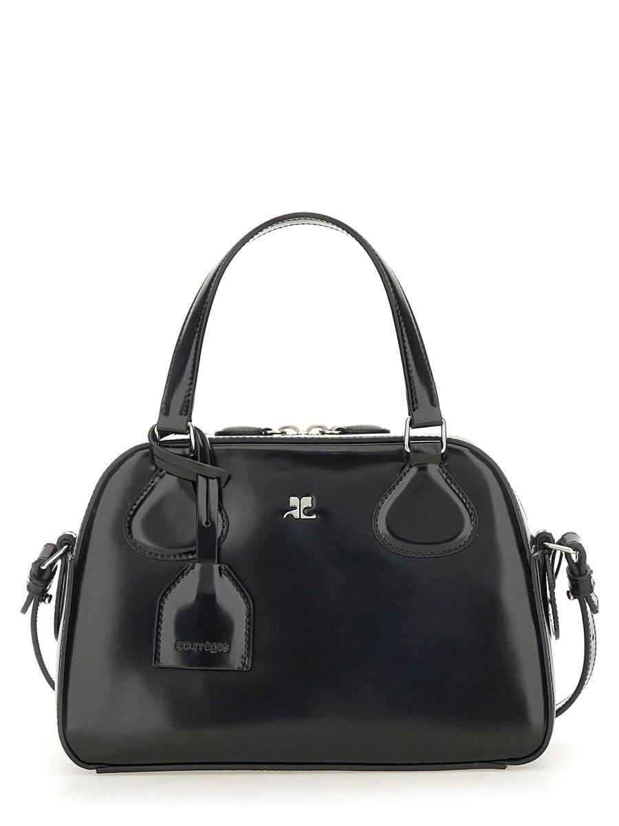 COURREGES BORSA IN PELLE CON BORCHIE Offerta migliore