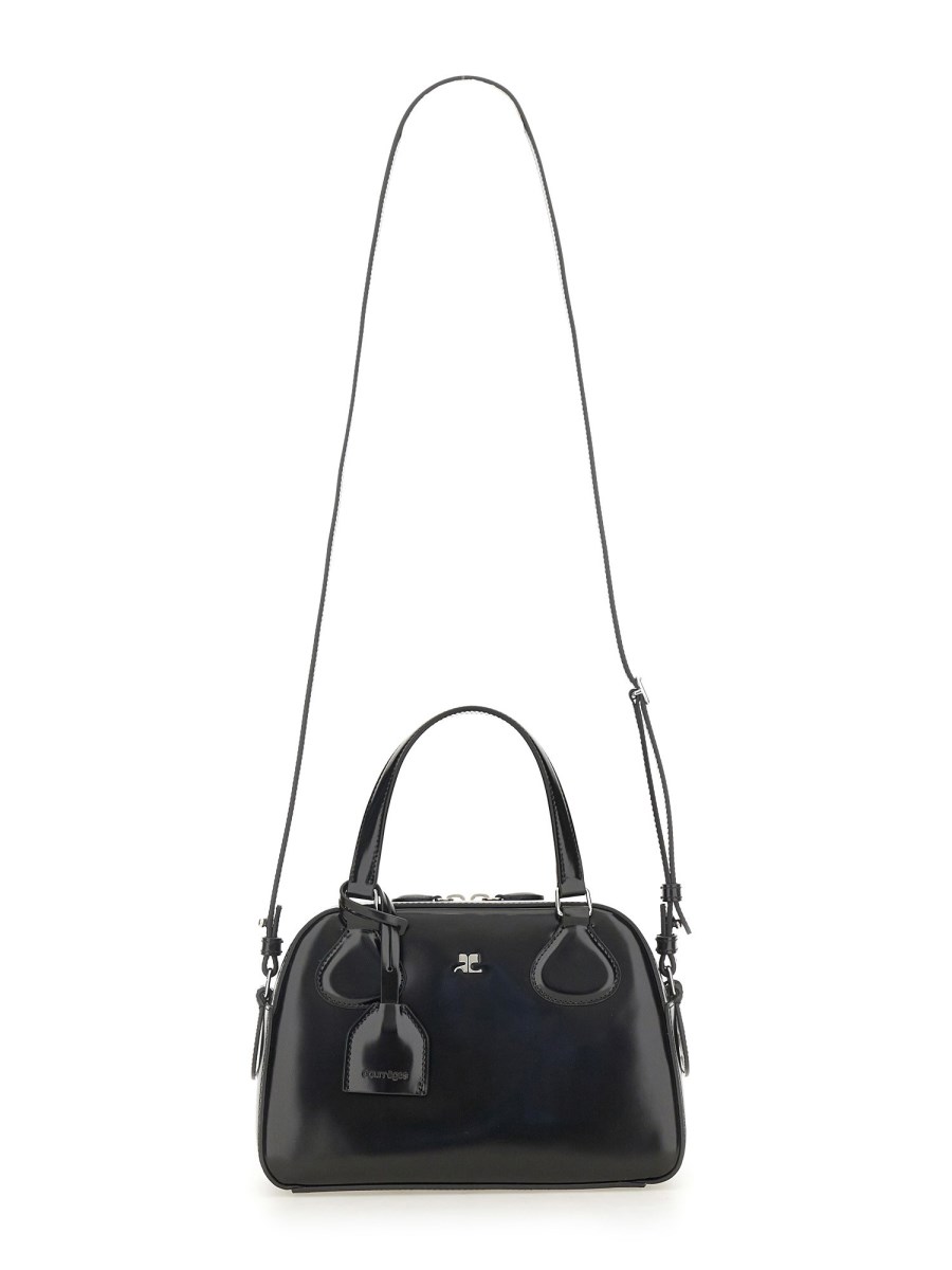 COURREGES BORSA IN PELLE CON BORCHIE Offerta migliore