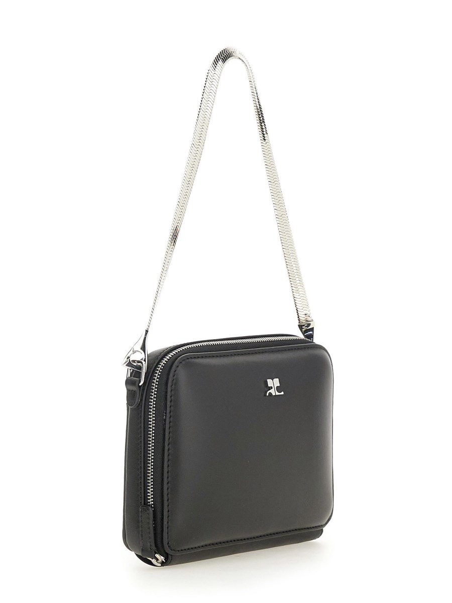COURREGES BORSA IN PELLE CON CATENA Latest fashion