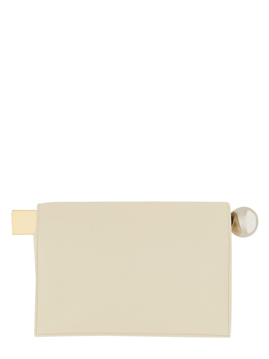 JACQUEMUS POCHETTE "ROND CARRÉ" IN PELLE Only for today