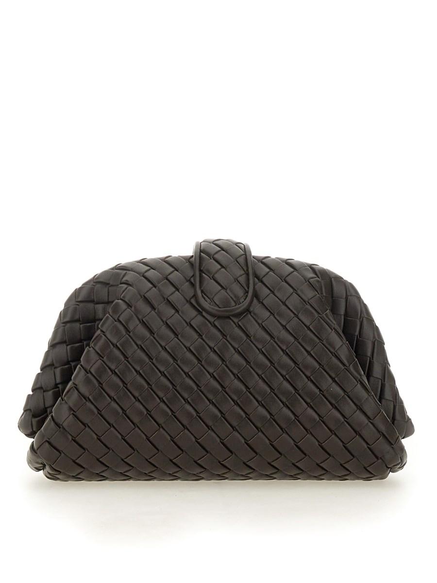 BOTTEGA VENETA CLUTCH MINI LAUREN 1980 CON CATENA IN PELLE CON MOTIVO INTRECCIATO 2025