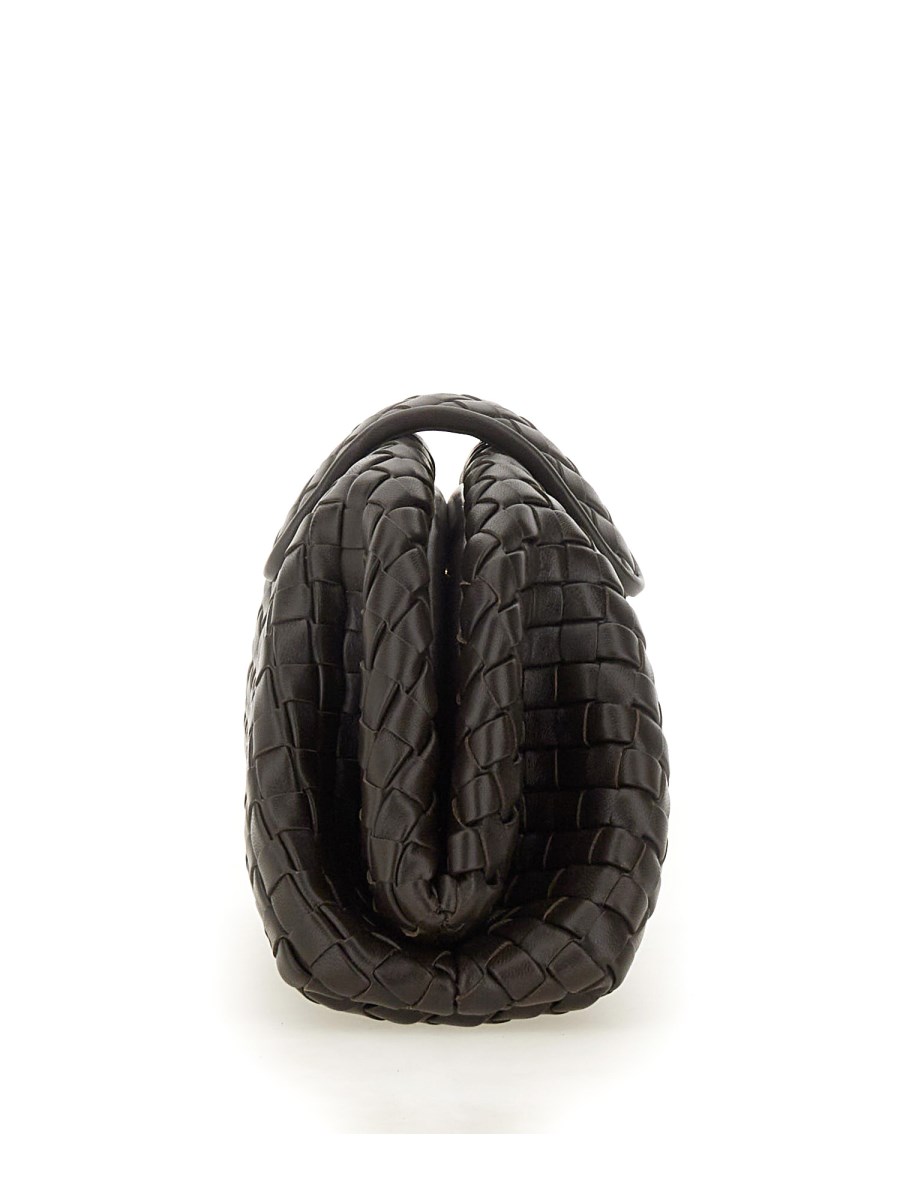BOTTEGA VENETA CLUTCH MINI LAUREN 1980 CON CATENA IN PELLE CON MOTIVO INTRECCIATO 2025