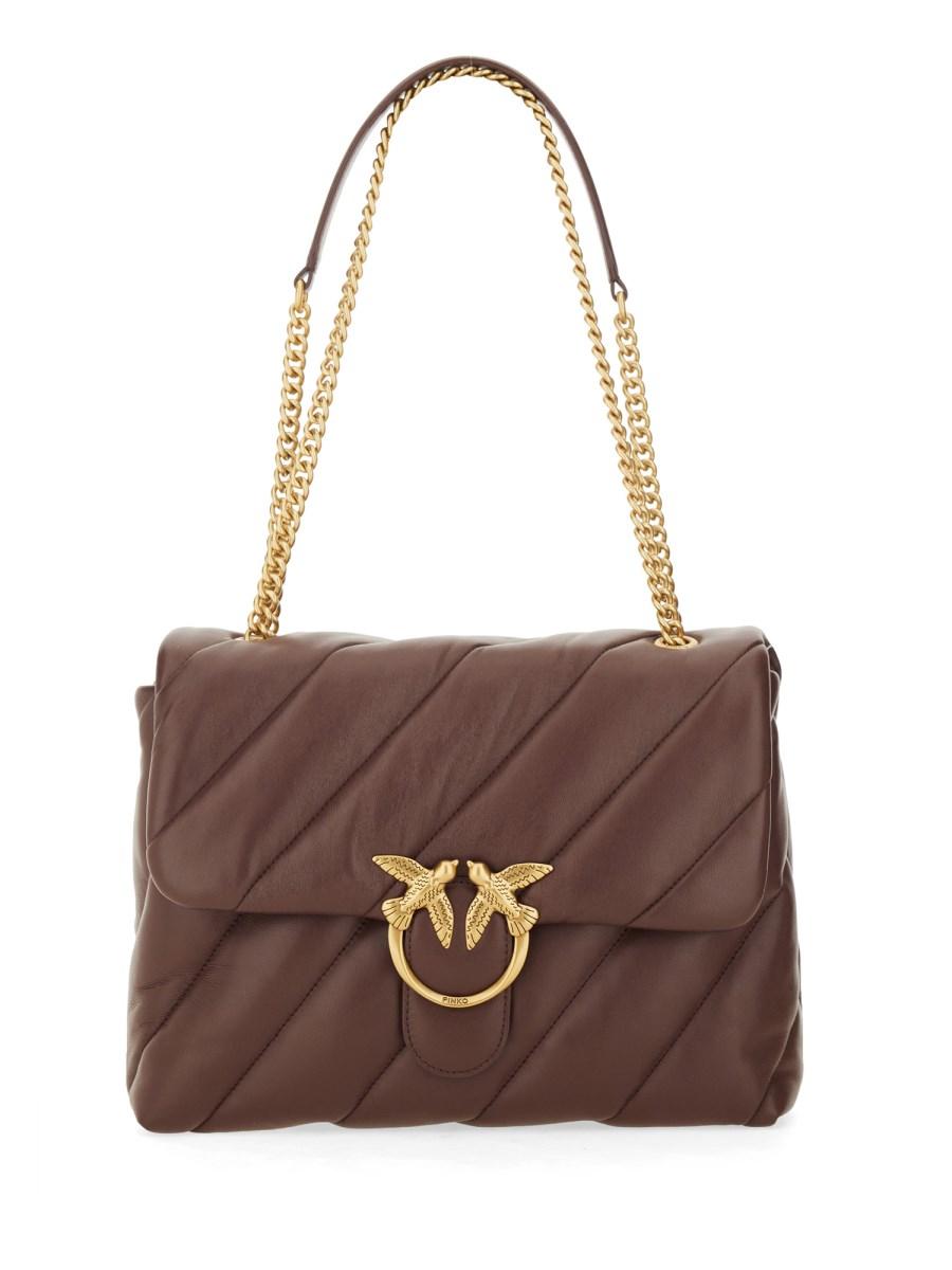 PINKO BORSA BIG LOVE IN PELLE PUFF MAXI QUILT Italy