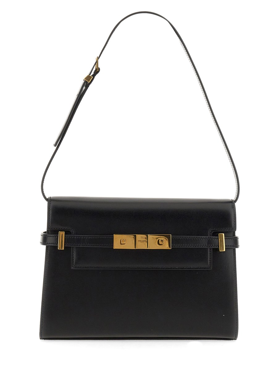 SAINT LAURENT BORSA MANHATTAN SMALL IN PELLE Sconto