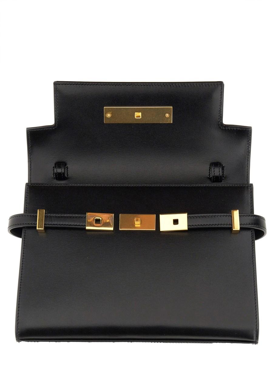 SAINT LAURENT BORSA MANHATTAN SMALL IN PELLE Sconto