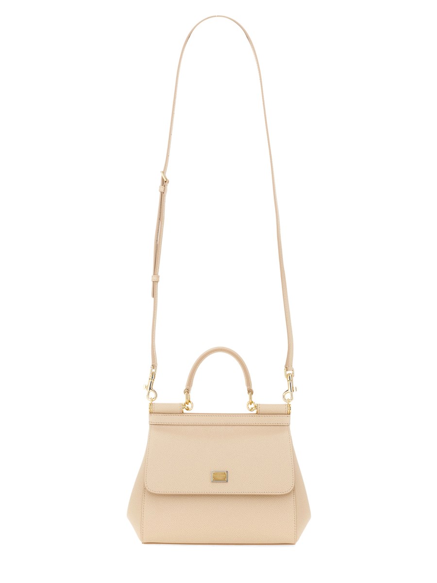 DOLCE & GABBANA BORSA "SICILY" MEDIUM IN PELLE In Vendita