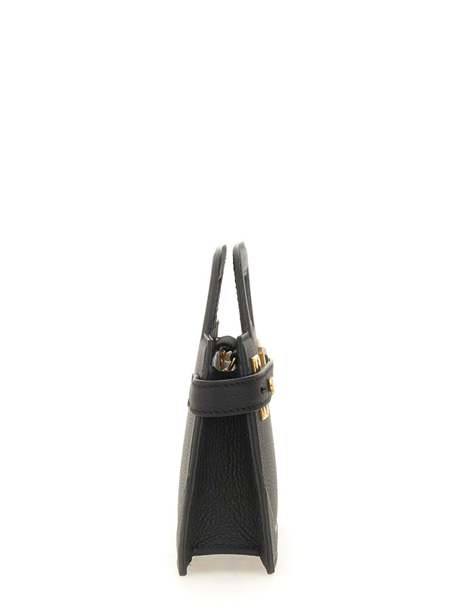 BALMAIN BORSA B-BUZZ PICCOLA IN PELLE GRANULATA Saldi