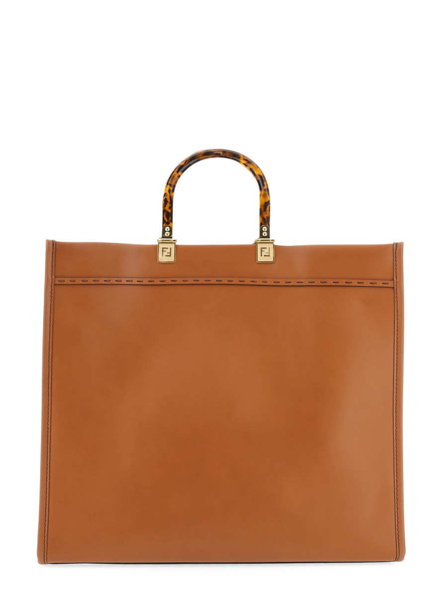 FENDI BORSA SHOPPER SUNSHINE MEDIUM IN PELLE CON STAMPA LOGO Hotsell