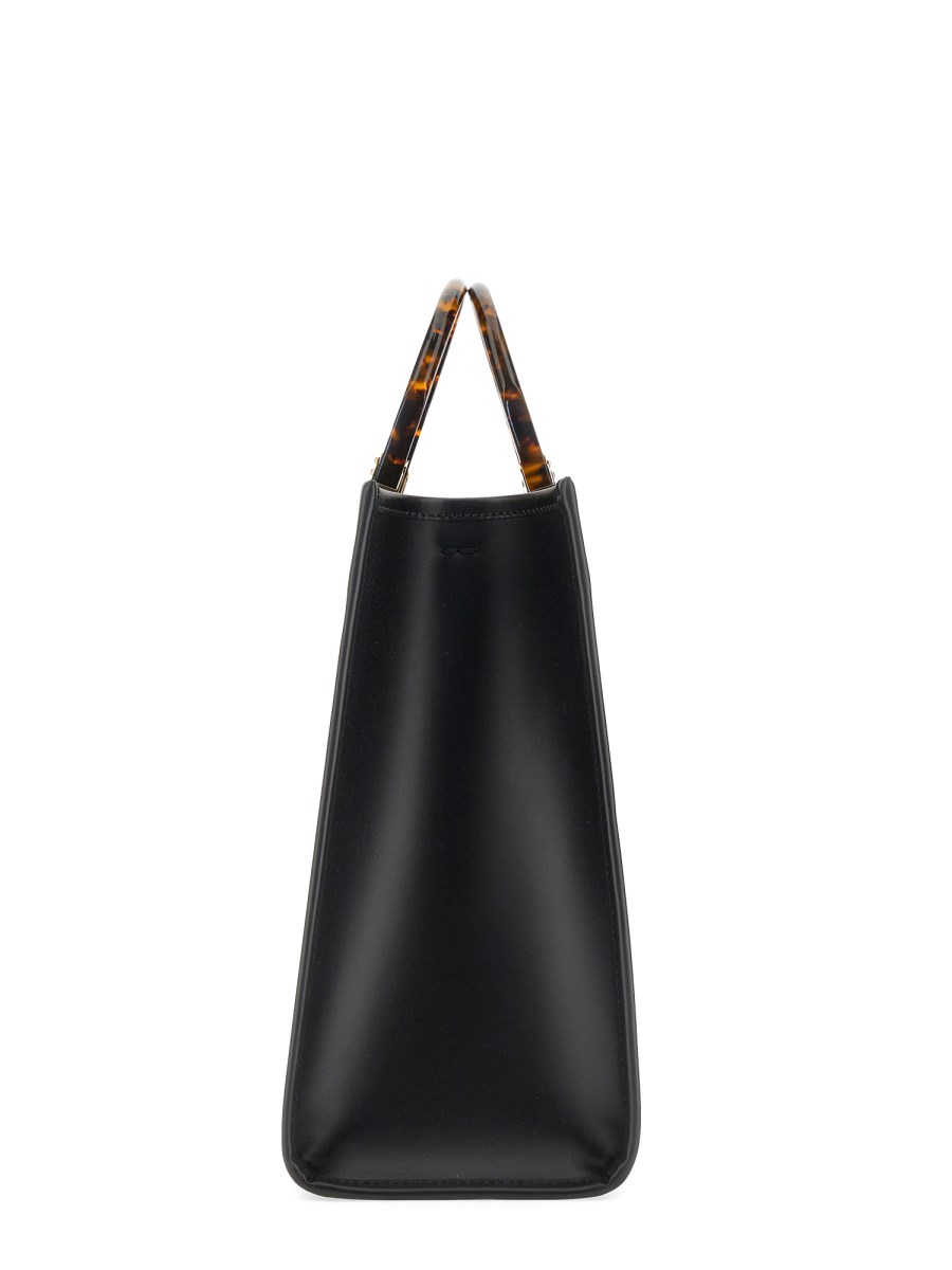 FENDI BORSA SHOPPER SUNSHINE MEDIUM IN PELLE CON STAMPA LOGO Vendita Calda