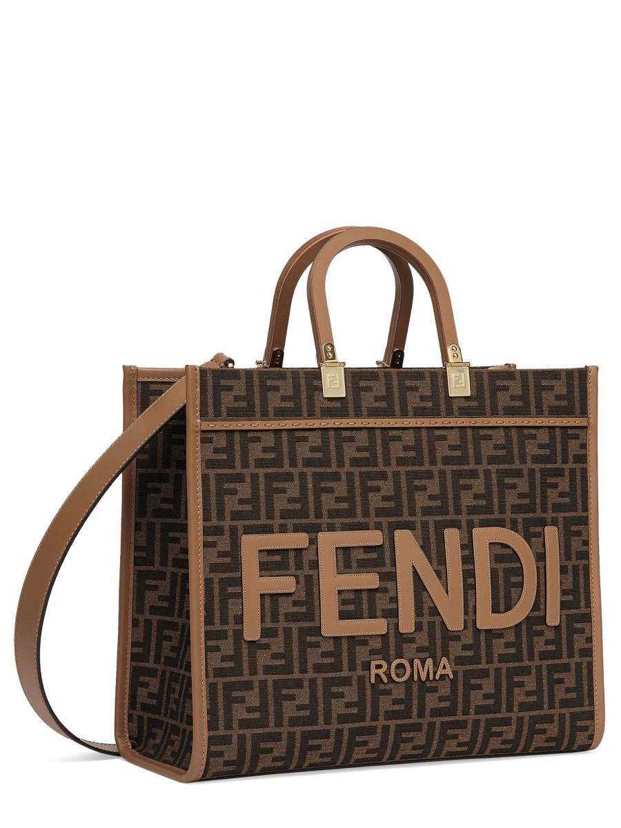 FENDI BORSA SUNSHINE MEDIUM IN TESSUTO FF Vendita Economica