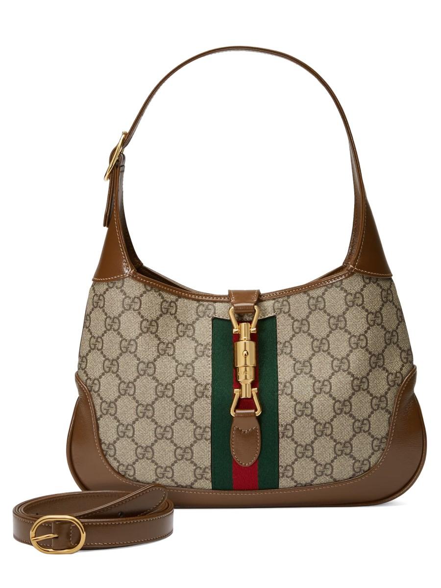 GUCCI BORSA A SPALLA JACKIE 1961 SMALL IN TESSUTO GG SUPREME Smaltimento dello stoccaggio