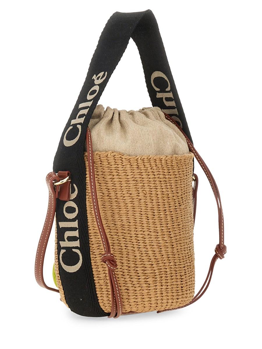 CHLOE&#39; BORSA A SECCHIELLO WOODY SMALL Fino al 60% di sconto