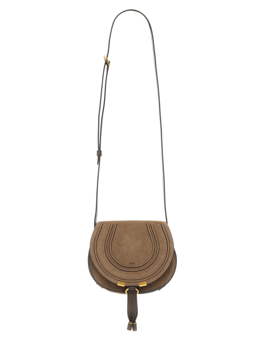 CHLOE&#39; BORSA A SPALLA MARCIE MINI IN SUEDE Offerta speciale della fabbrica