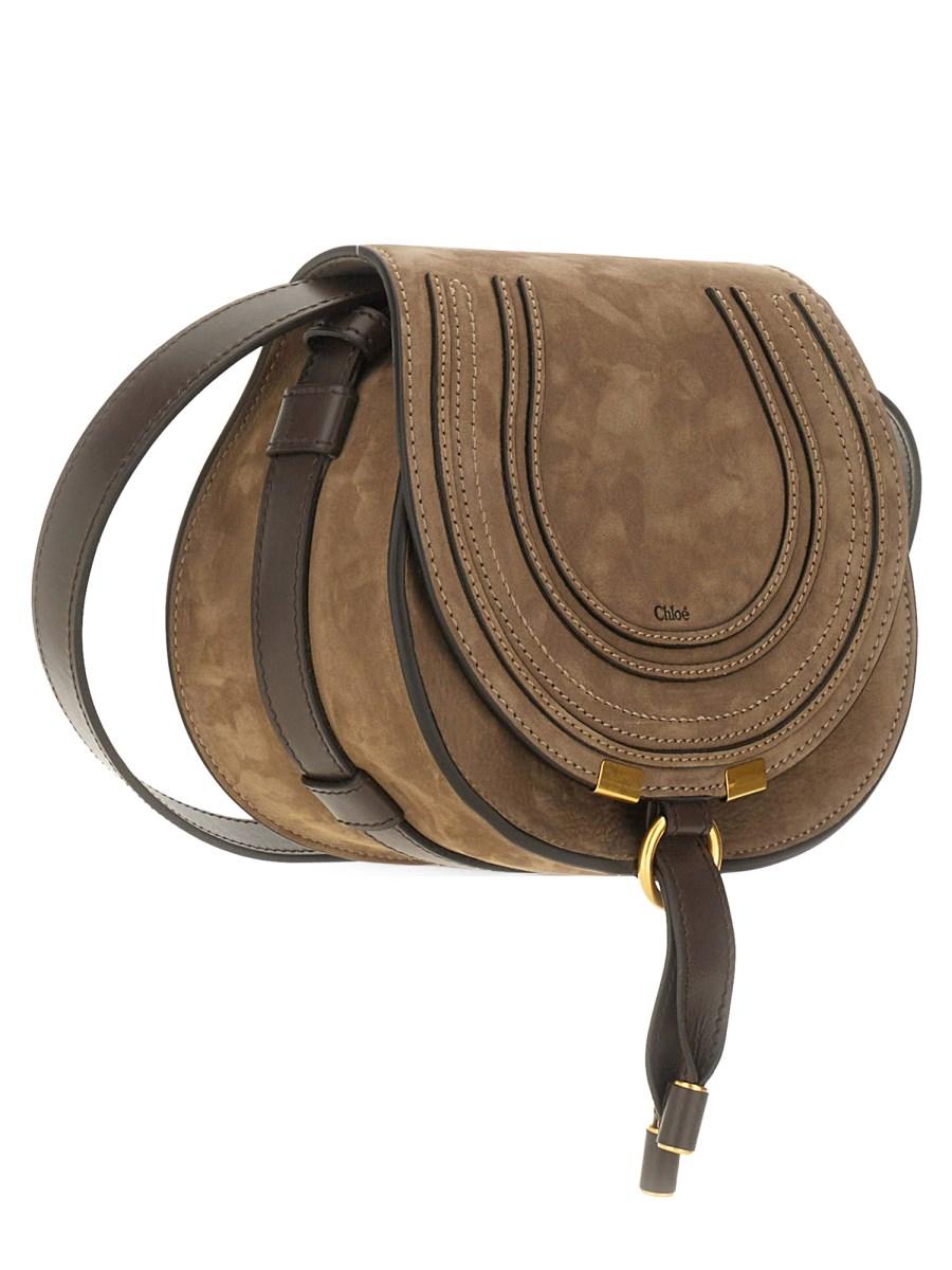 CHLOE&#39; BORSA A SPALLA MARCIE MINI IN SUEDE Offerta speciale della fabbrica