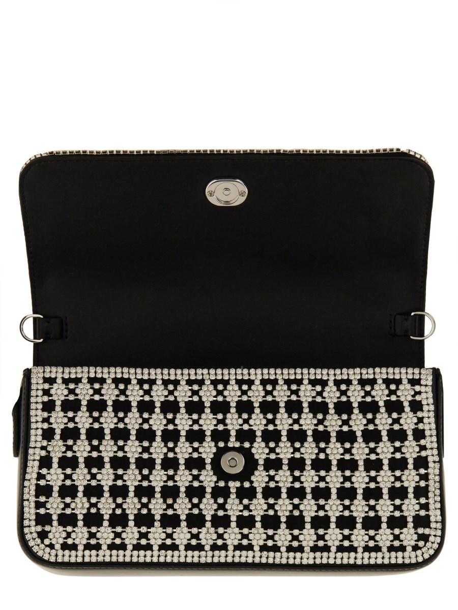 SELF-PORTRAIT BORSA BAGUETTE CRYSTAL Vendita
