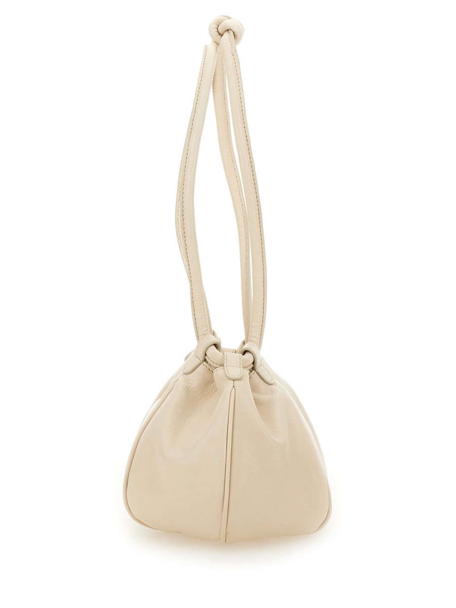 HEREU BORSA GLOBUL MINI SUPPLE SHINY IN PELLE Vendita Calda