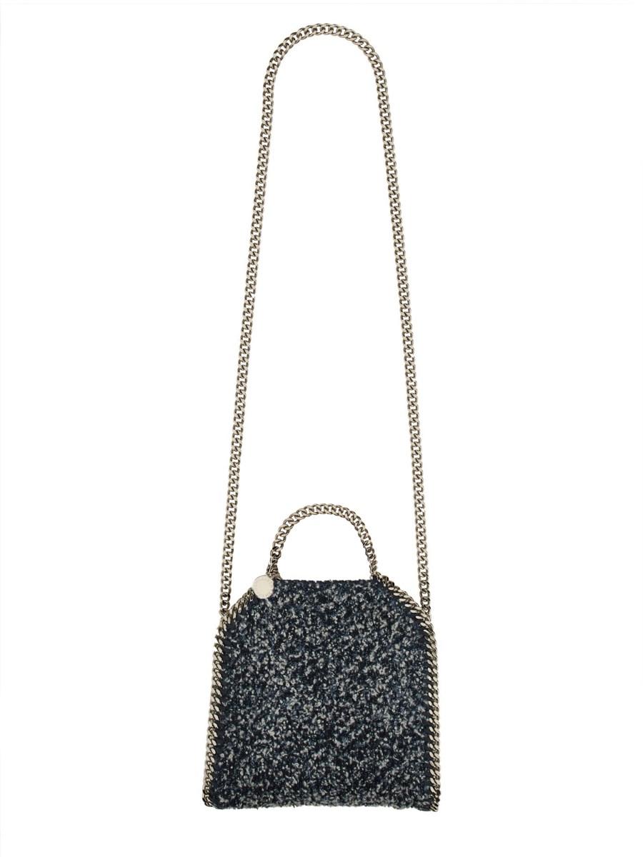 STELLA McCARTNEY BORSA FALABELLA TINY IN TWEED ECO DENIM I Più Venduti