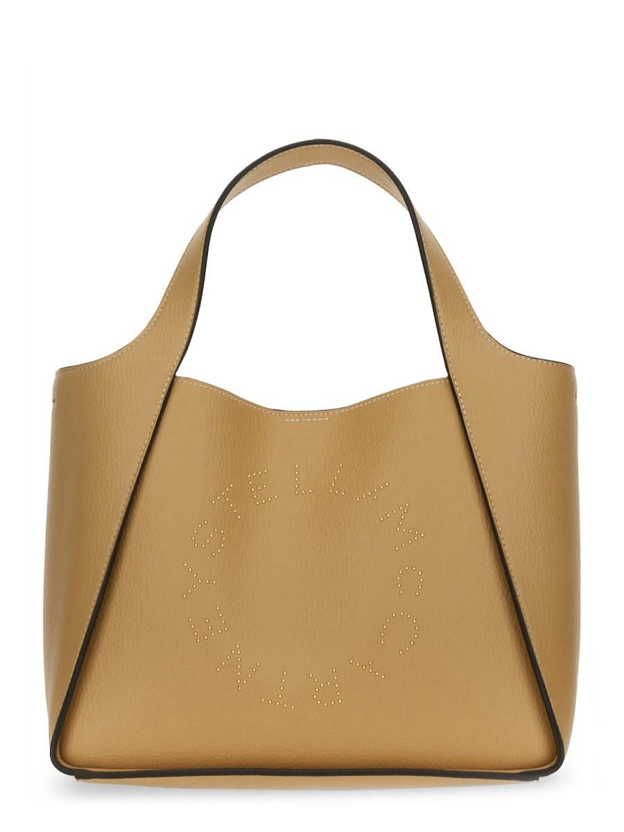 STELLA McCARTNEY BORSA A TRACOLLA CON LOGO IN ALTER NAPPA Vendite Flash
