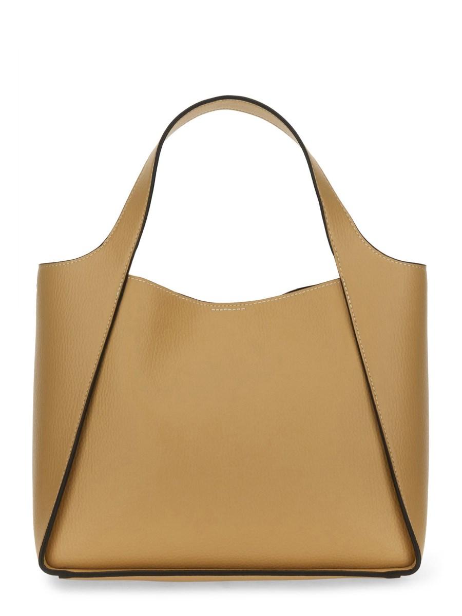 STELLA McCARTNEY BORSA A TRACOLLA CON LOGO IN ALTER NAPPA Vendite Flash