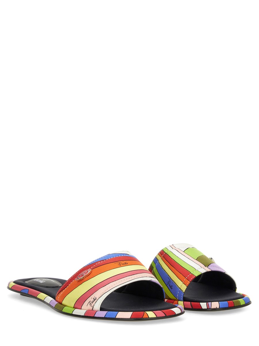 PUCCI SANDALO SLIDE CON STAMPA Shopping online