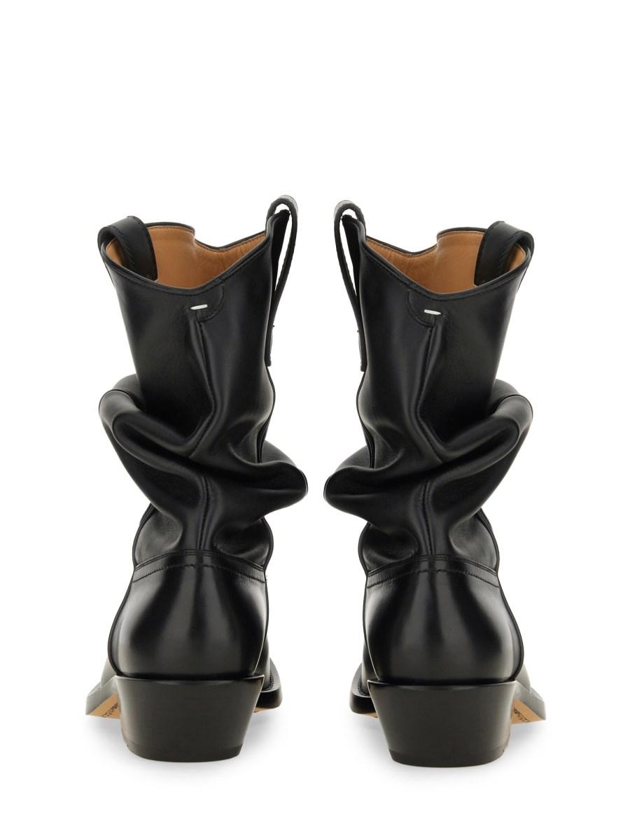 MAISON MARGIELA STIVALE TEXANO TABI IN PELLE Vendite stagionali