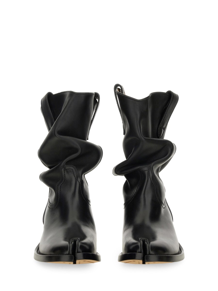 MAISON MARGIELA STIVALE TEXANO TABI IN PELLE Vendite stagionali