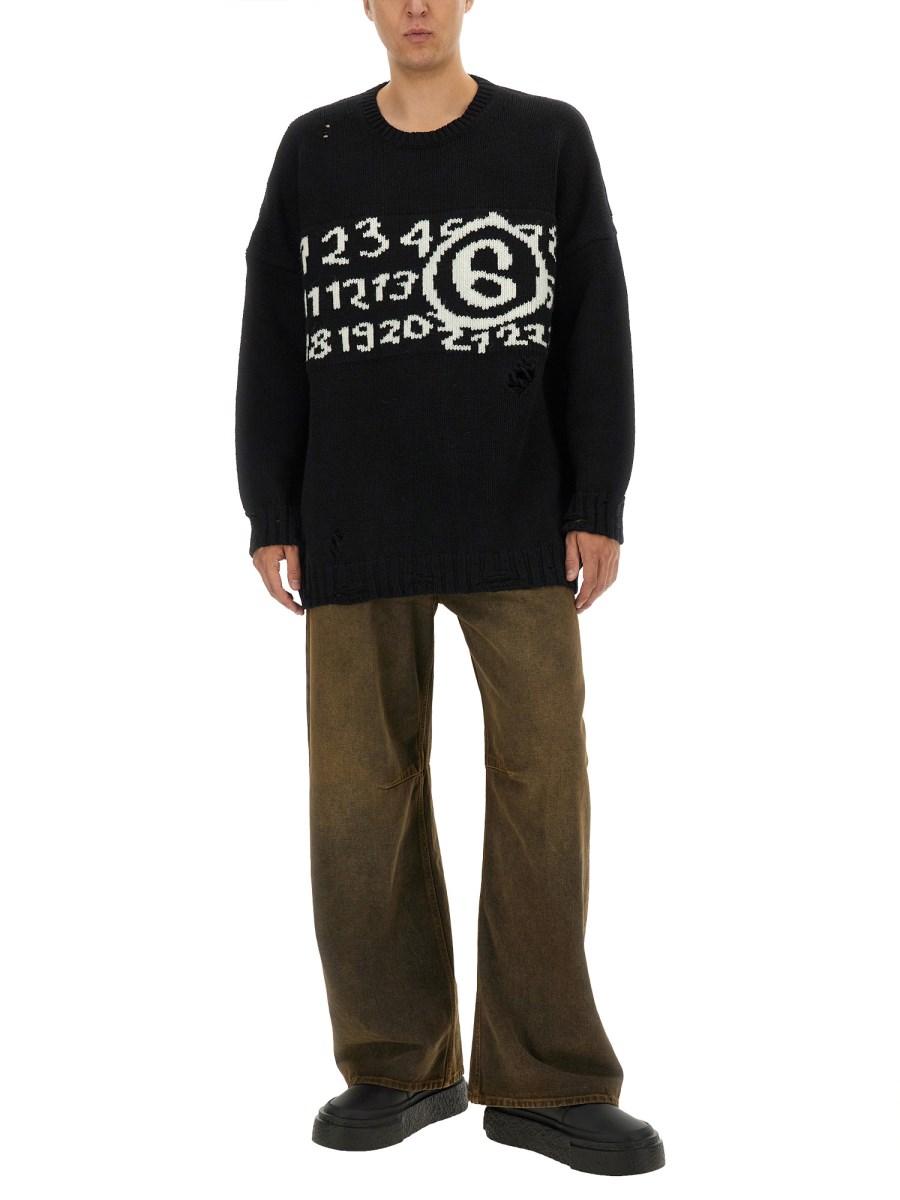 MM6 MAISON MARGIELA MAGLIA NUMERIC Smaltimento dello stoccaggio