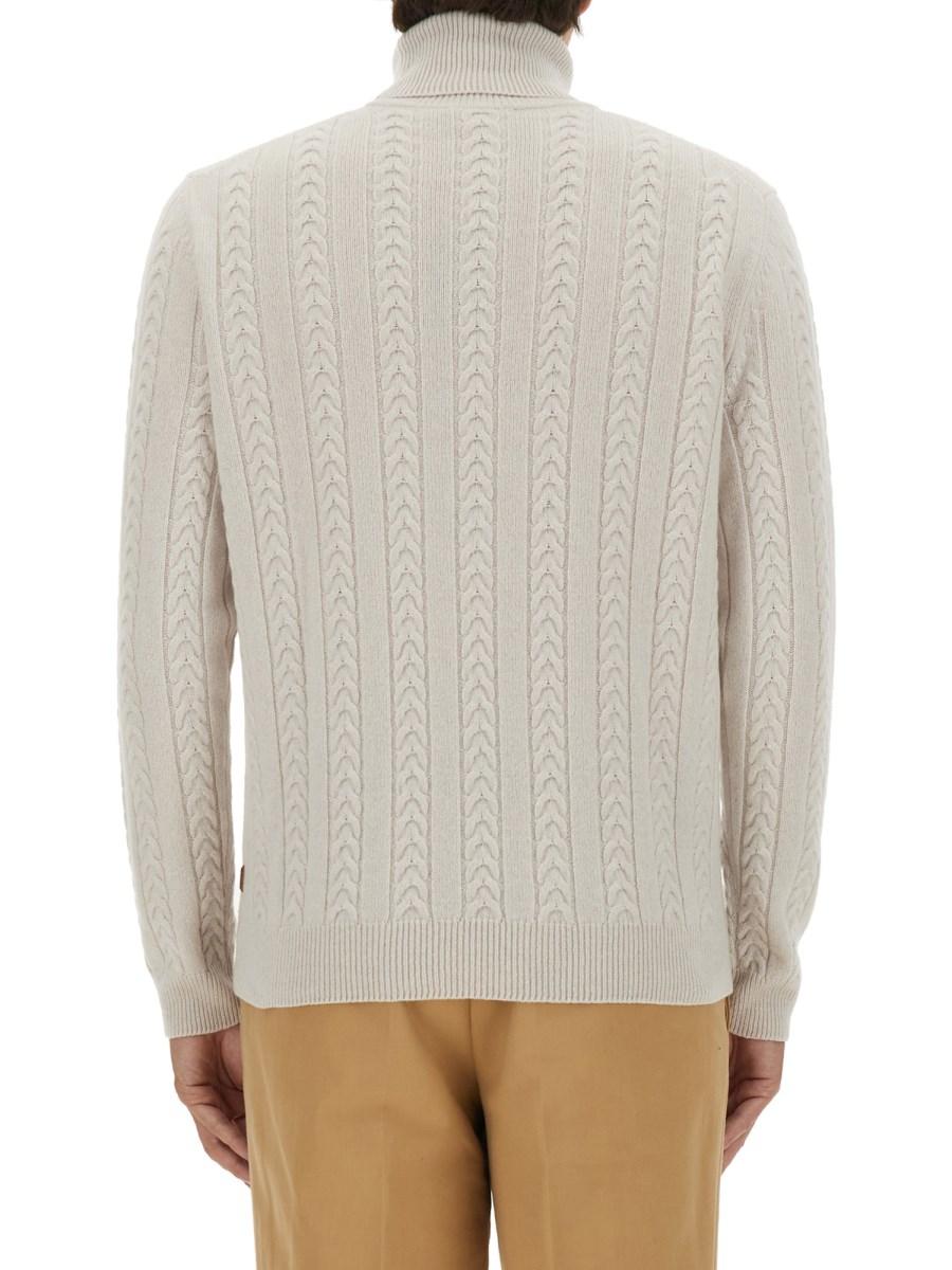 BOSS CAMEL MAGLIA DOLCEVITA IN LANA E CASHMERE Nuovi prodotti