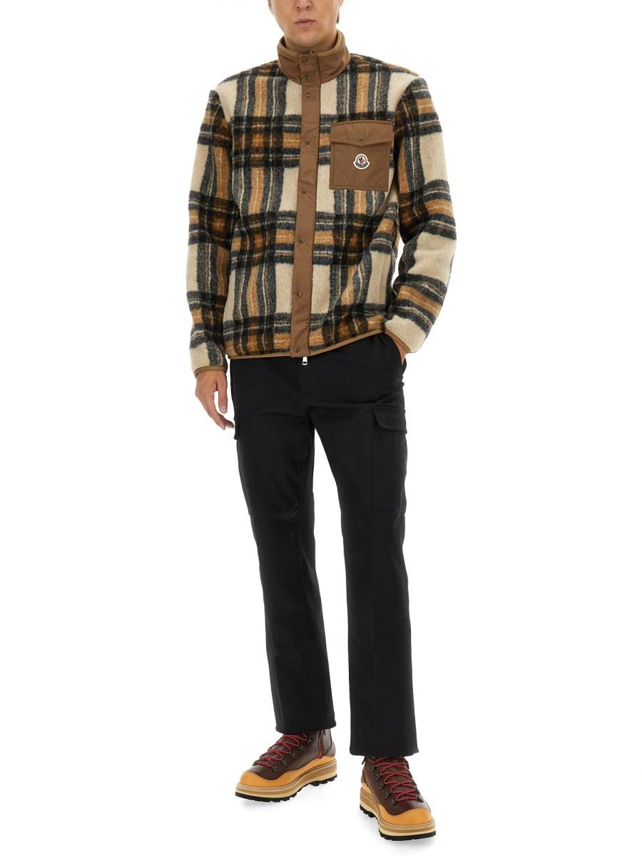 MONCLER FELPA CON ZIP EFFETTO TEDDY Bestseller
