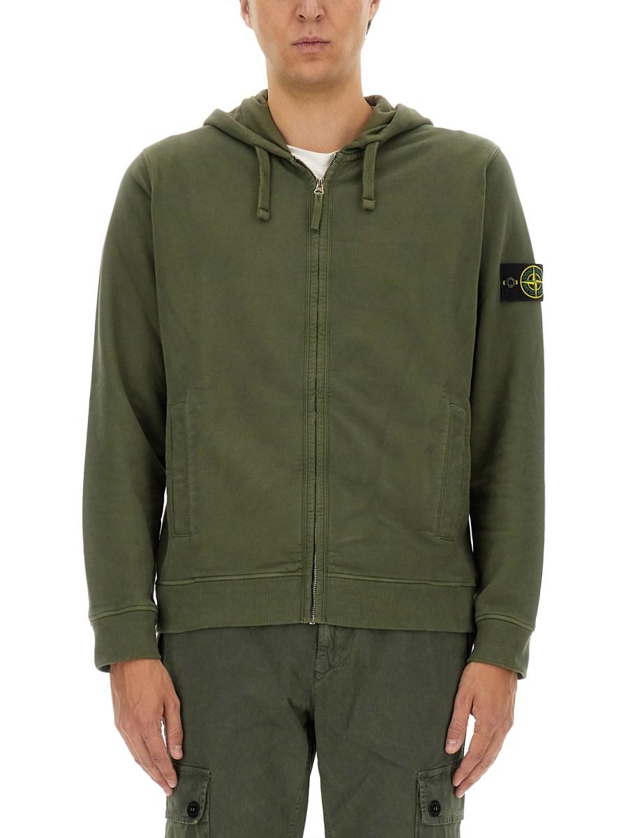 STONE ISLAND FELPA CON LOGO Prezzo basso