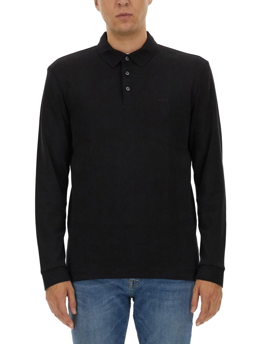 BOSS POLO IN COTONE Ritorno libero
