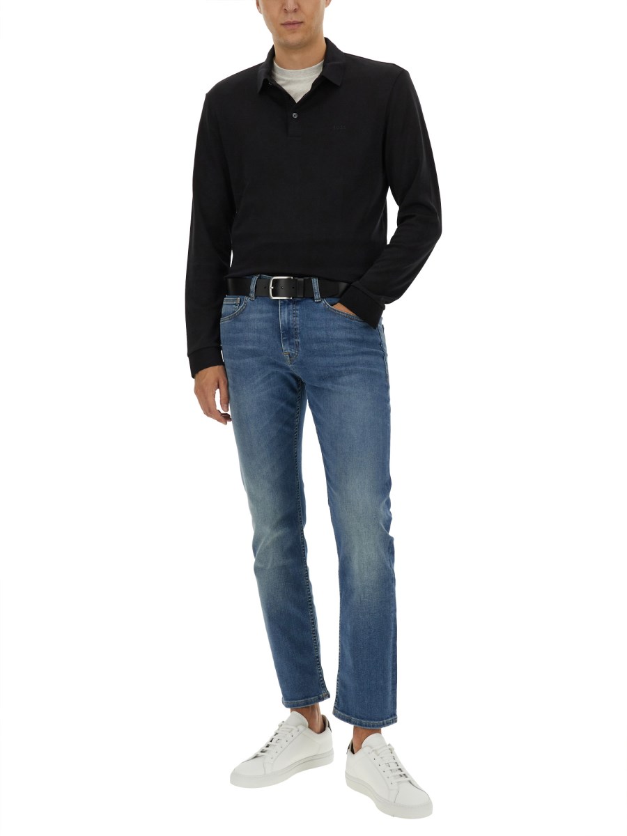 BOSS POLO IN COTONE Ritorno libero
