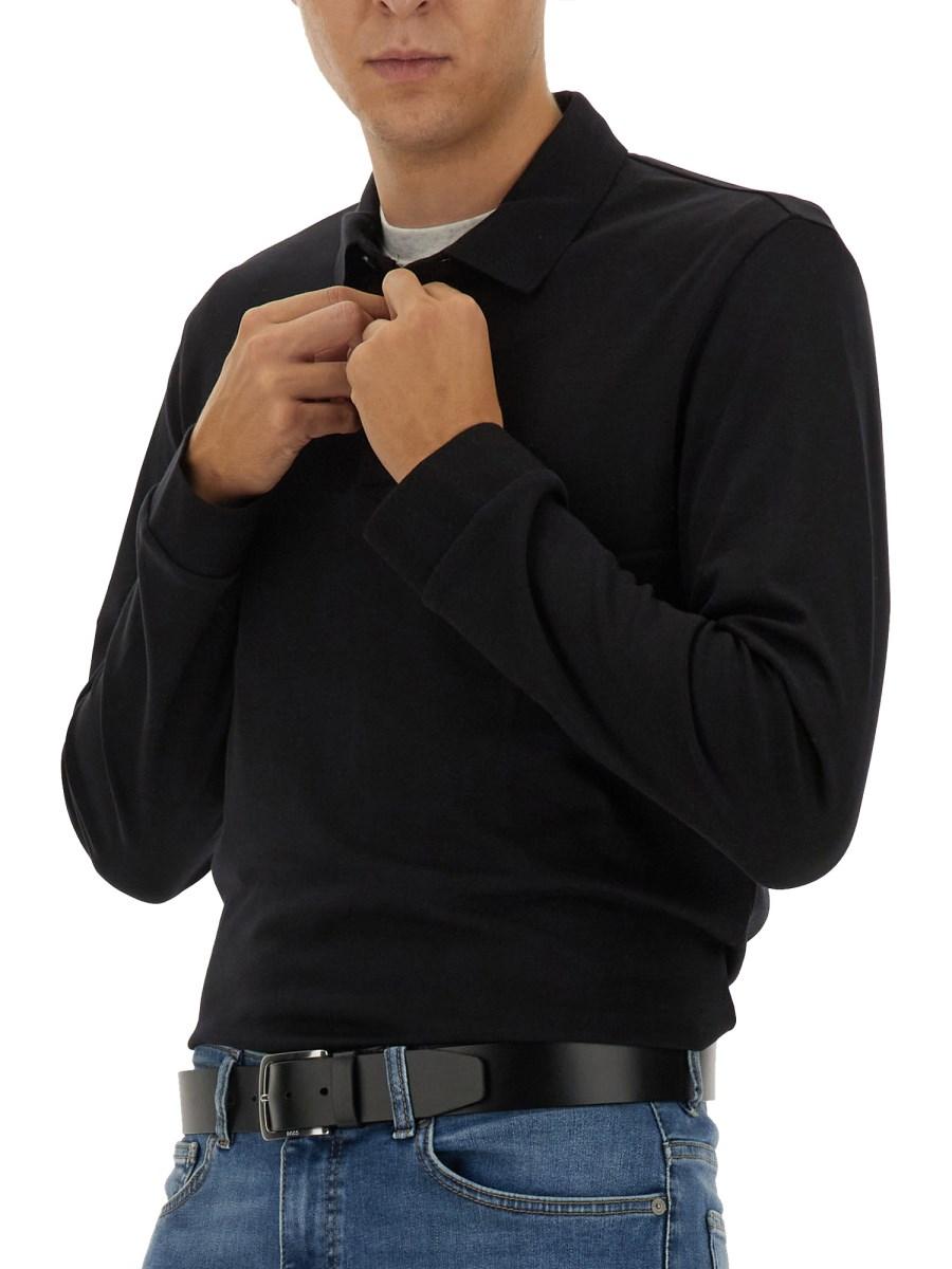BOSS POLO IN COTONE Ritorno libero