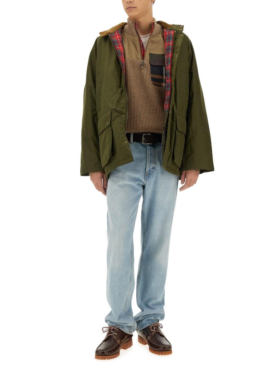 BARACUTA X BARBOUR MAGLIA "MILLER" CON MEZZA ZIP ACQUISTA ORA