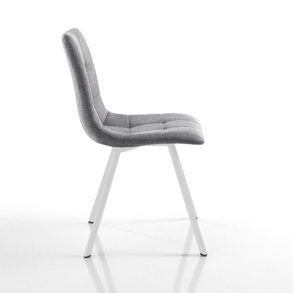 Tomasucci Sedia imbottita NEW TANIA GREY WHITE Soddisfazione Garantita