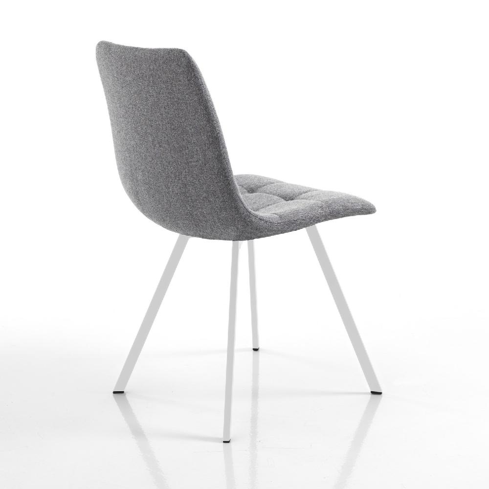 Tomasucci Sedia imbottita NEW TANIA GREY WHITE Soddisfazione Garantita