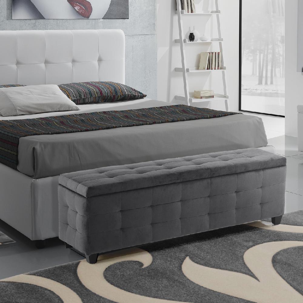 Tomasucci Cassapanca BELATRIX VELVET GREY Convenienza