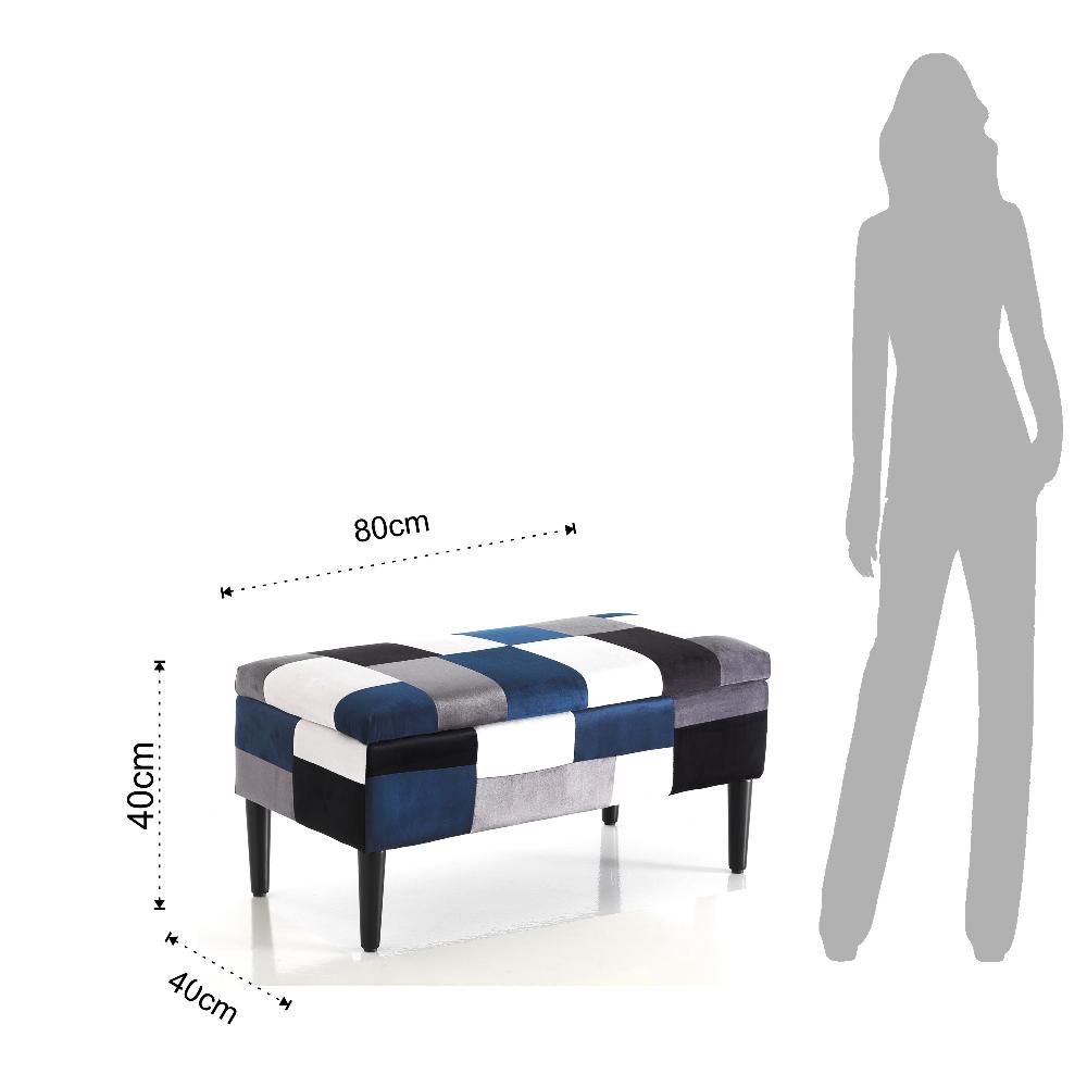 Tomasucci cassapanca contenitore KALEIDOS BLUE Offerte