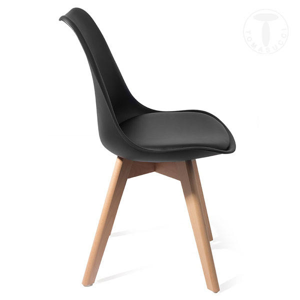 Tomasucci sedia KIKI EVO WOOD - BLACK Negozi Online