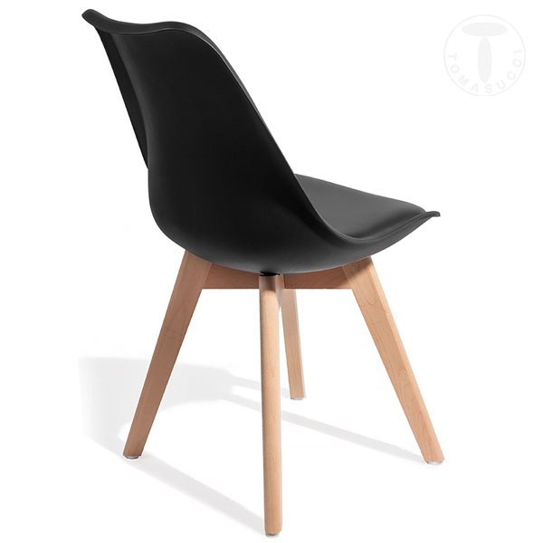 Tomasucci sedia KIKI EVO WOOD - BLACK Negozi Online