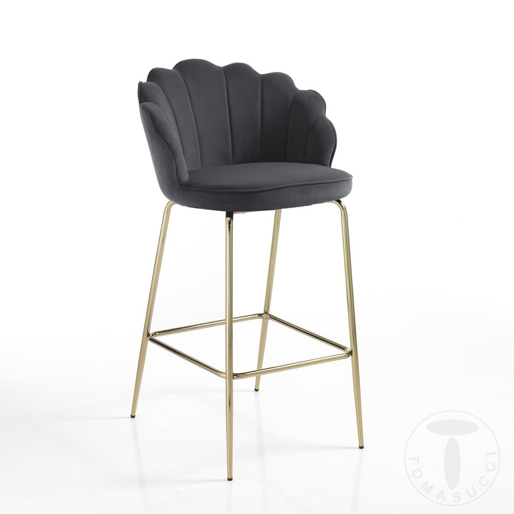 Tomasucci sgabello SHELL GREY
