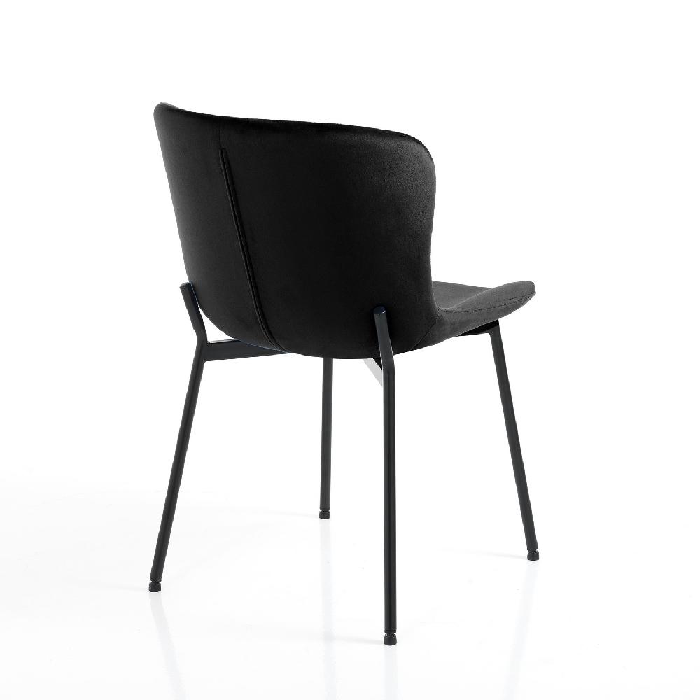 Tomasucci Sedia SNUG VELVET BLACK Soddisfazione Garantita