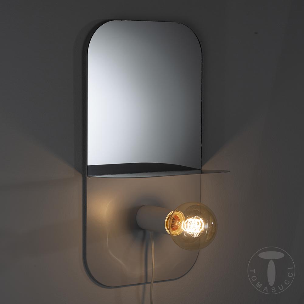 Tomasucci Lampada / mensola / specchio / comodino MAGIC SHELF WHITE Vendita Economica