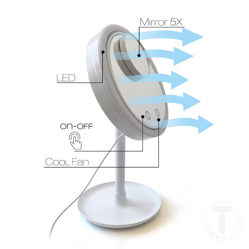 Tomasucci specchio da tavolo con led MAKEUP Qualità