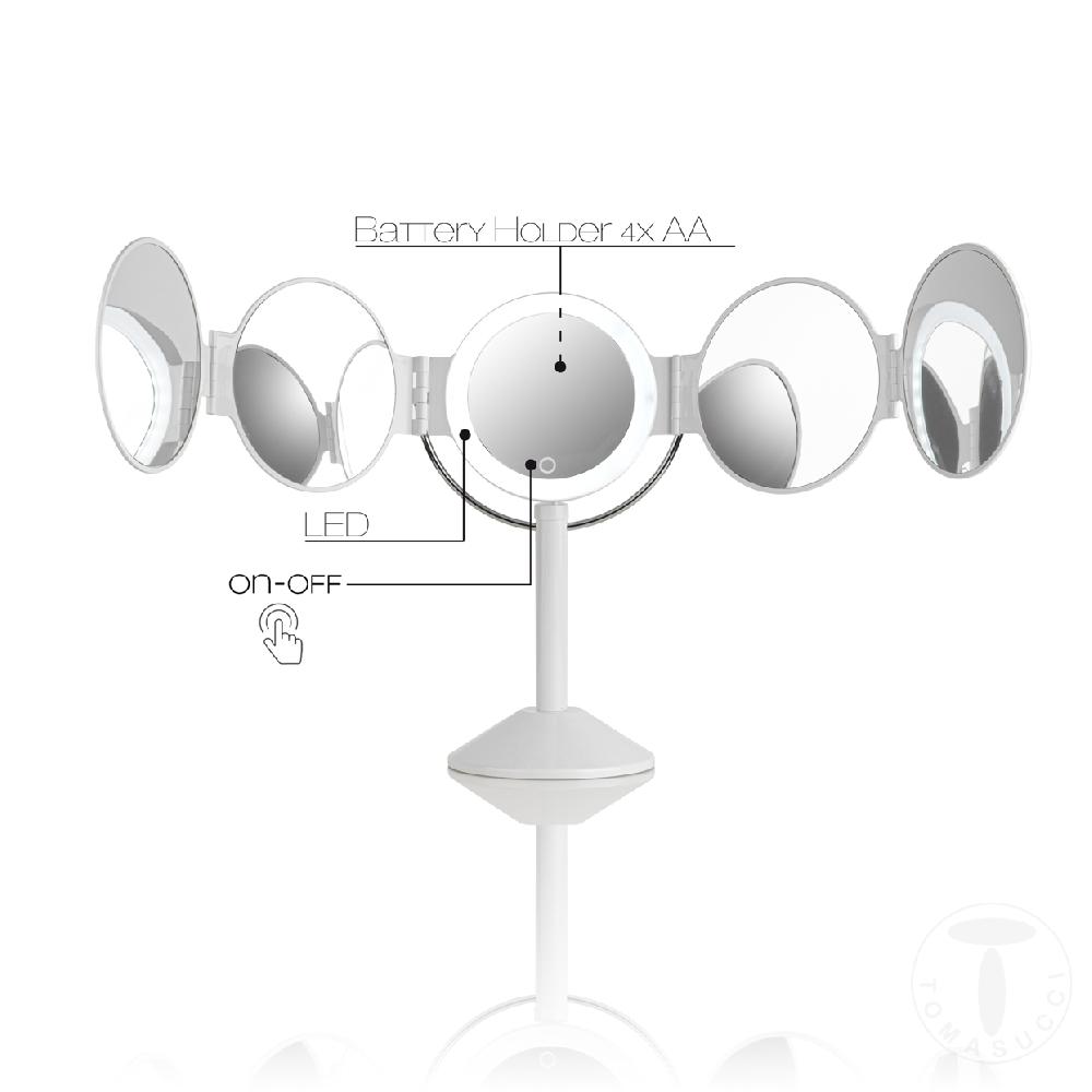 Tomasucci specchio da tavolo con led PENTA Affare Del Giorno