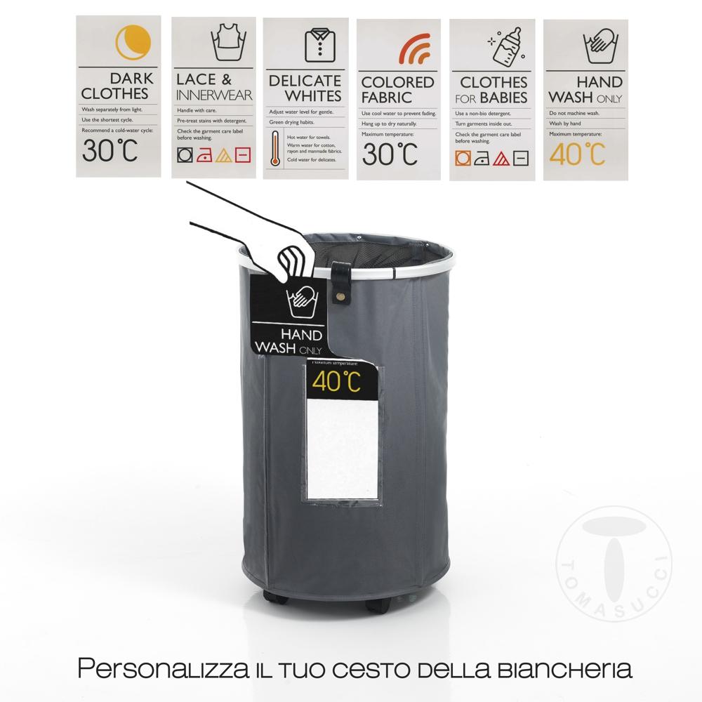 Tomasucci cesto porta biancheria LAUNDRY- ROUND Nuova